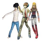 Zhongkaihua Amane Light Yagami and L Plush Twistable Figure 28CM Funny Soft Stuffed Abstract Human-Shaped Anime Pillow Throw Decorations