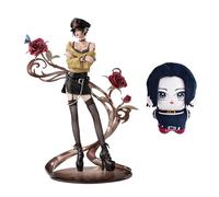 Zhongkaihua Animation Illustration Komatsu Nana Figure Statue with Sunflower-Shaped Base Model Comes with a 10cm Starfish Plush Doll