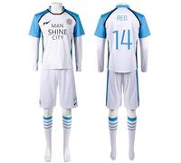 Zhongkaihua Anime Blue Lock Costume Cosplay Reo Mikage Seishiro Nagi Cosplay Football Kit No. 14/44/11/1 Jersey Soccer Suit Anime Costume Sportswear