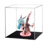 Zhongkaihua Anime Bunny Girl Figure with Acrylic Figure Storage Display Box Anime Statue Model Collection Tabletop Ornament Gift