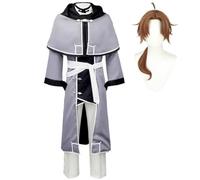 Zhongkaihua Anime Cosplay Rudeus Greyrat Costume Uniform Shawl | Jacket Suit Full Set, Anime Ountfit, Carnival Halloween, Comic Convention Party, S-XXL