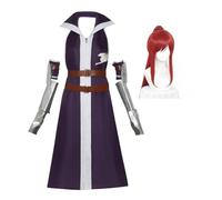 Zhongkaihua Anime Erza Scarlet Cosplay Purple Outfit for Women Halloween Comic-Con Role Play Uniform Full Set with Wig