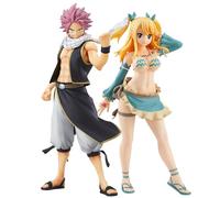 Zhongkaihua Anime Figures Fairy Tail Lucy/Natsu Figure Model Statue Figurine Fairy Tail Merch Collection Christmas Decorations