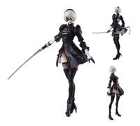 Zhongkaihua Anime Game Girl Statue Automata 2B YoRHa No.2 Type B Super Action Figure Yorha 2B Figure Jointed Movable PVC Model With Interchangeable Accessories