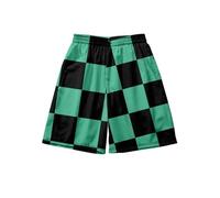 Zhongkaihua Anime Kamado Tanjiro Mens Swim Shorts, Quick Dry Trunks Summer Boardshorts Short Pants,Beach Shorts 3D Printed Swim Trunks