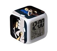 Zhongkaihua Anime My Dress-Up Darling Kitagawa Marin Alarm Clocks, Square Color-changing Time Temperature Function for Kids Girls and Boys