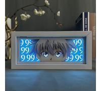 Zhongkaihua Anime Night Light Lamp Killua Zaoldyeck Figure Art Paper Carving, Anime Light Box Papercut Lamp Frame Desk Decorations Gifts