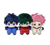 Zhongkaihua Anime Plush Rin/Sae/Isagi Yoichi Figure Soft Stuffed Pendants Keychain Bag Sofa Bedroom Home Keychain Decorations Collectibles Gifts 12CM