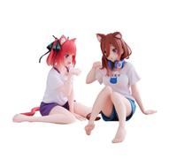 Zhongkaihua Anime The Quintessential Quintuplets Figure Miku/Nino Nakano Figure Action 2pcs Model Statue Collectibles Desktop Decorations Gifts 13CM PVC