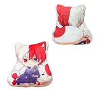 Zhongkaihua Anime Todoroki Shoto Plush Toy Doll,My Hero Academia Animation Around Plush Pillow 3D Printing Todoroki Shoto Plush Figure Toy Cushion Home Sofa Decor Collection Plush Toy Kids Gift