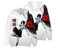 Zhongkaihua Anime Tokyo Ghoul Hoodie Unisex Clothing Kaneki Ken/Kamishiro Rize/Juzo Suzuya Tokyo Ghoul Merch Hoodies Thin Long Sleeve Pullover Sweatshirt Gifts