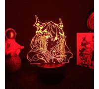 Zhongkaihua Arknights LED Night Light Anime 3D Illusion Night Light Cute Character Chen Lamp USB Powered 7 Colors LED Lights with Touch Switch for Kids Gifts