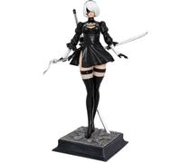 Zhongkaihua Automata 2B Game Action Figure with Accessories Interchangeable Head PVC Model 2B Yorha No 2 Type B Figure Standing Position Statue Desktop Ornaments(Black,28cm)