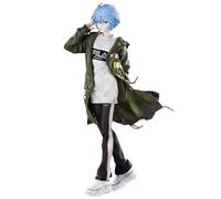 Zhongkaihua Ayanami Rei Figure 24cm Trend Style Figurine Anime PVC Statue Computer Desk Ornament Decoration Christmas Birthday Gift for Fan