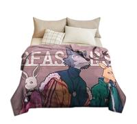 Zhongkaihua Beastars Blanket - Haru Legoshi Louis Cartoon Anime Theme Print Soft Fluffy Flannel Lunch Sleep Blanket, Ideal Anime All Season Rest Bedding Blanket Birthday Gift