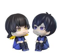 Zhongkaihua Blue Lock Figure Isagi Yoichi Bachira Meguru Figure 10 CM Look Up Figurine Anime Model Computer Desk Decoration Gift