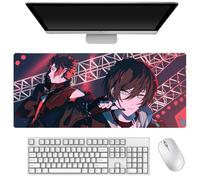 Zhongkaihua Blue Lock Mouse Pad Large 900 x 400MM Gaming Mouse Mat, Blue Lock Merch 3D Print Non-Slip Mousepad for Computer Laptop Home Office Desk