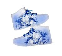 Zhongkaihua Blue Lock White Shoes Seishiro Nagi Anime Casual Print High Top white Shoes for Unisex Adult Teen Fashion Lovers Trainers Sport Sneaker