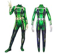 Zhongkaihua Boku no Hero Academia 3D Printing Onesies My Hero Academia Anime Cosplay Costume Kids Adult Asui Tsuyu Bodysuit Halloween Superhero Jumpsuit Costume Outfit for Unisex