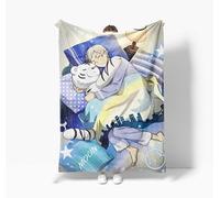 Zhongkaihua Bungo Stray Dogs Blanket Anime Fleece Blanket Dazai/Chuuya/Ranpo/Atsushi Figure 3D Printed Nap Blankets, Soft Fluffy Blanket Throw for Bed Home Couch Sofa Office