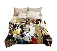 Zhongkaihua Bungo Stray Dogs Blanket - Cartoon Anime Nakahara Chuuya Print Soft Fluffy Flannel Lunch break Blanket, Ideal Anime All Season Rest Bedding Blanket Birthday Gift