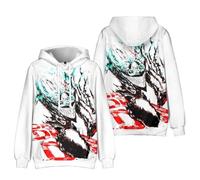 Zhongkaihua DAN DA DAN Anime Digital Ayase Momo Takakura Ken Hoodie Pullover Sweatshirt with Pocket Warm Gift for Adult Teen Boys Girls Student Lovers