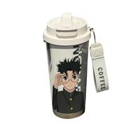 Zhongkaihua DAN DA DAN Takakura Ken Ayase Momo Okarun Drinking Cup, 500ml Leak-Proof Insulated Travel Mug, for Hot and Cold Drinks, for School, Office, Coffee Cup