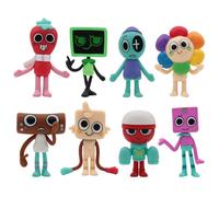 Zhongkaihua Dandy's World Figures Set 8PCS, Colourful Cartoon Cute Mini Dandy's World Action Figures Model, Cake Toppers Collectibles Decorations 6.7-8.3CM PVC