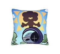 Zhongkaihua Dandy's World Pillowcase 45 * 45cm, Dandy's World Merch 3D Printed Pillow Case Square Pillow Cover Bedroom Sofa Office (No Pillow Included)