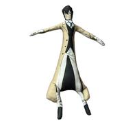 Zhongkaihua Dazai Osamu Anime Character Plush Toy, 28 cm, Bendable Doll with Built-In Wire Frame, Quirky and Fun Gifts for Fans