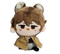 Zhongkaihua Dazai Osamu Plush Bungo Stray Dogs Anime Pendants Dazai Osamu Figure Soft Stuffed 12CM Keychain Bag Decorations Collectibles Gifts