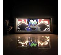 Zhongkaihua Death Note Light Led Lamp Anime Light Up Box, Death Note Ryuuku Figure Art Papercut Table Lamps Light Frame Desk Decorations Gifts