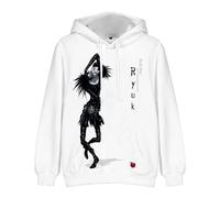 Zhongkaihua Death Note Light Yagami L Lawliet Anime Digital Hoodie Pullover Sweatshirt with Pocket Warm Gift for Adult Teen Boys Girls Student Lovers