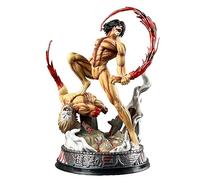 Zhongkaihua Eren Jaeger Action Figure Transforms Into a Giant Battle Form and Agito No Kyojin Battle Scene Static Image Statue Ornament 29 cm