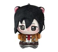Zhongkaihua Eren Jaeger/Levi Anime Soft Figure Q Edition Cute Cartoon Starfish Body Stuffed Animal Pendant Bag Hanging Ornaments,10cm