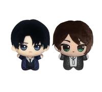 Zhongkaihua Eren Jaeger/Levi Anime Soft Figure Q Edition Cute Cartoon Starfish Body Stuffed Animal Pendant Bag Hanging Ornaments,10cm