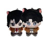Zhongkaihua Eren Jaeger/Levi Anime Soft Figure Q Edition Cute Cartoon Starfish Body Stuffed Animal Pendant Bag Hanging Ornaments,10cm