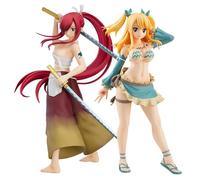 Zhongkaihua Fairy Tail Erza Scarlet & Lucy Heartfilia Aquarius Action Figure Anime Periphery Pvc Statue Home Desk Ornament Decoration Gift for Fan