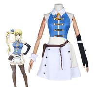 Zhongkaihua Fairy Tail Lucy Heartfilia & Erza Scarlet Cosplay Outfit Anime Costume, Adult Role Play Sailor Uniform Outfit Carnival Halloween Party Carnival Uniform, S-3XL