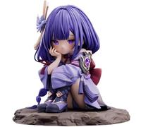 Zhongkaihua Game Character Raiden Shogun Figure Cute Sitting Anime Girl Figure Mini Statue PVC Model Desktop Ornaments