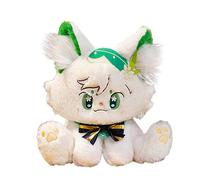 Zhongkaihua Game Character Venti Cat Plush Dolls Cute White Cat Stuffed Plush Dolls Venti's Cat-Like form Cartoon Plush Figure Toys 44cm