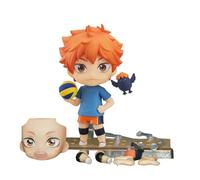 Zhongkaihua Haikyuu Anime Figures Hinata Shoyo Figure Mini Statue Hinata Shoyo Action Figure with Accessories Changeable Faces and Hands PVC Model Desktop Ornaments