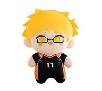 Zhongkaihua Haikyuu Tsukishima Ke Plush Figure Pillow 20CM Anime PP Cotton Cushion Soft Stuffed Furry Car Bag Keychain Home Sofa Decoration Pendant For Fans