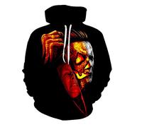 Zhongkaihua Halloween Kills Hoodie Anime Michael Miles Hoodie Sweatshirt Hooded Pullover Long Sleeve Weatshirts Jacket
