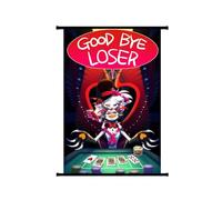 Zhongkaihua Hazbin Hotel Anime Poster Scroll, 40x60cm Lucifer Morningstar Adam The Exorcist Painting Picture Hanger Poster Art Wall Art Aesthetic Bedroom Decoration Canvas