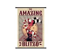 Zhongkaihua Hazbin Hotel Anime Poster Scroll, 40x60cm Lucifer Morningstar Adam The Exorcist Painting Picture Hanger Poster Art Wall Art Aesthetic Bedroom Decoration Canvas
