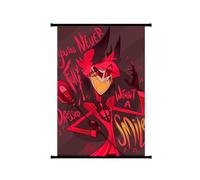 Zhongkaihua Hazbin Hotel Anime Poster Scroll, 40x60cm Lucifer Morningstar Adam The Exorcist Painting Picture Hanger Poster Art Wall Art Aesthetic Bedroom Decoration Canvas