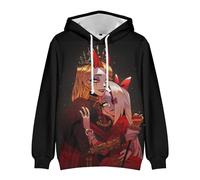 Zhongkaihua Hazbin Hotel Charlie Morningstar Vaggie Anime Digital Hoodie Pullover Sweatshirt with Pocket Warm Gift for Boys Girls Student Lovers