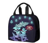 Zhongkaihua Hazbin Hotel Party Lunch Bag, Large Capacity Food Container Insulated Cooler Tote Bag, Charlie Morningstar Pattern Student Lunch Bag for Kids Travel