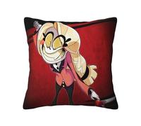 Zhongkaihua Hazbin Hotel Pillowcase Anime Hazbin Hotel Figure Print Pillowcase Hazbin Hotel Alastor/Angel Dust Pillow Cover 45 * 45cm (No Pillow Included)